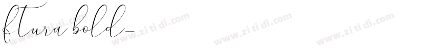 ftura bold字体转换